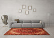 Machine Washable Persian Orange Traditional Area Rugs in a Living Room, wshtr1881org