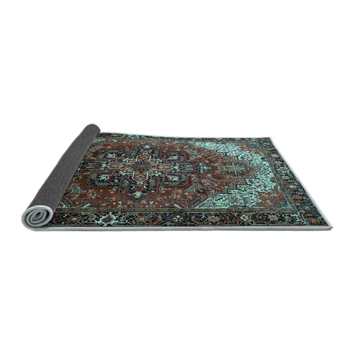 Sideview of Persian Light Blue Traditional Rug, tr1881lblu
