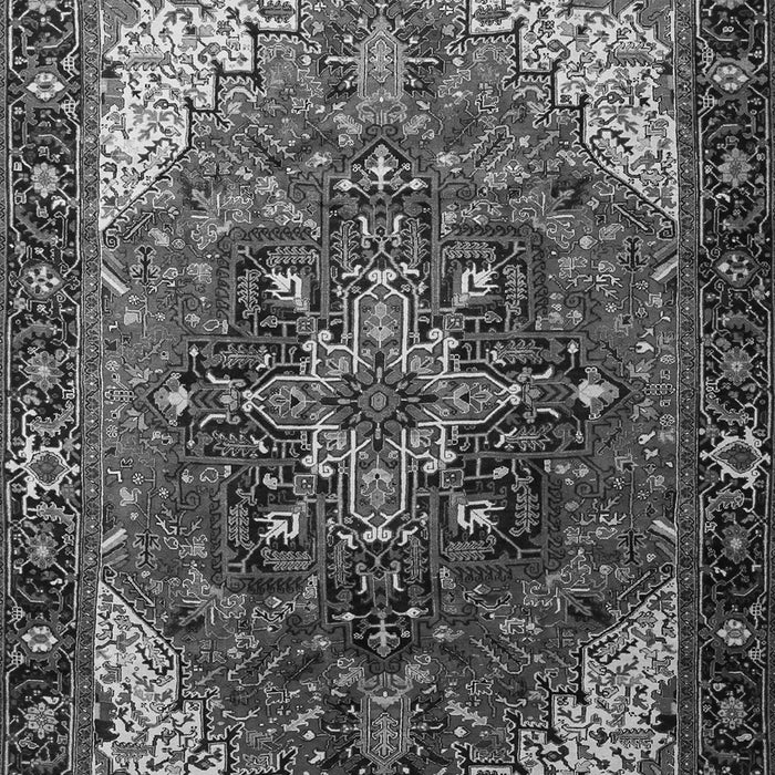 Serging Thickness of Machine Washable Persian Gray Traditional Rug, wshtr1881gry