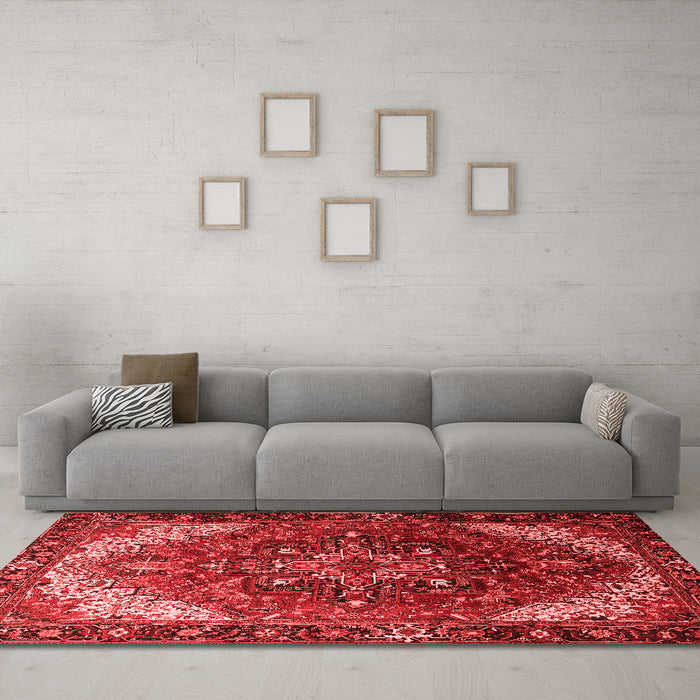 Traditional Red Washable Rugs