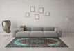 Machine Washable Persian Light Blue Traditional Rug in a Living Room, wshtr1881lblu