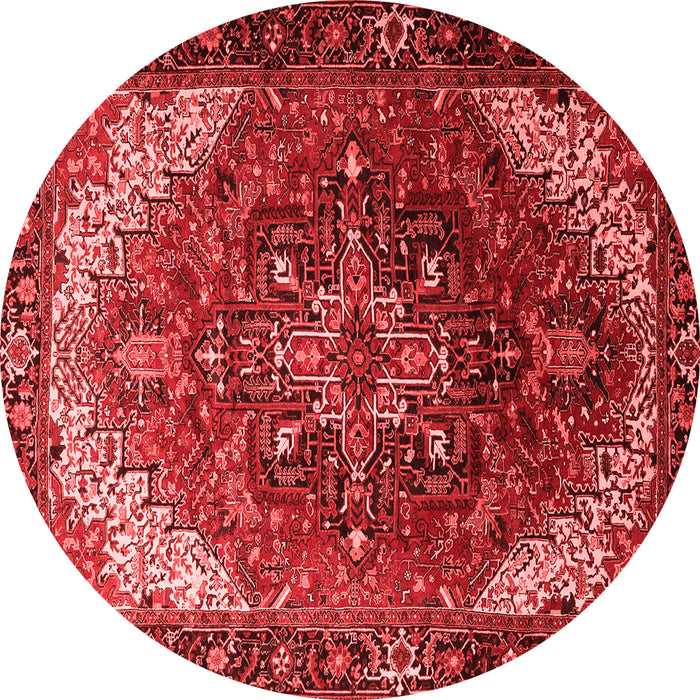 Machine Washable Persian Red Traditional Rug, wshtr1881red