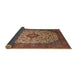 Sideview of Traditional Saffron Red Medallion Rug, tr1882