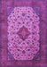 Medallion Purple Traditional Rug, tr1882pur