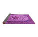 Sideview of Medallion Purple Traditional Rug, tr1882pur