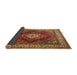 Sideview of Medallion Brown Traditional Rug, tr1883brn