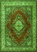 Medallion Green Traditional Rug, tr1883grn