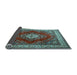 Sideview of Medallion Light Blue Traditional Rug, tr1883lblu