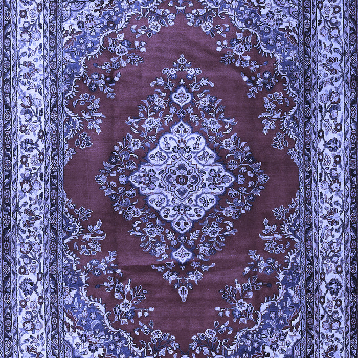 Medallion Blue Traditional Rug, tr1883blu