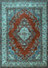 Medallion Light Blue Traditional Rug, tr1883lblu