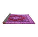 Sideview of Medallion Purple Traditional Rug, tr1883pur