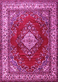 Medallion Pink Traditional Rug, tr1883pnk