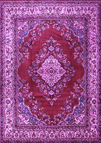 Medallion Purple Traditional Rug, tr1883pur