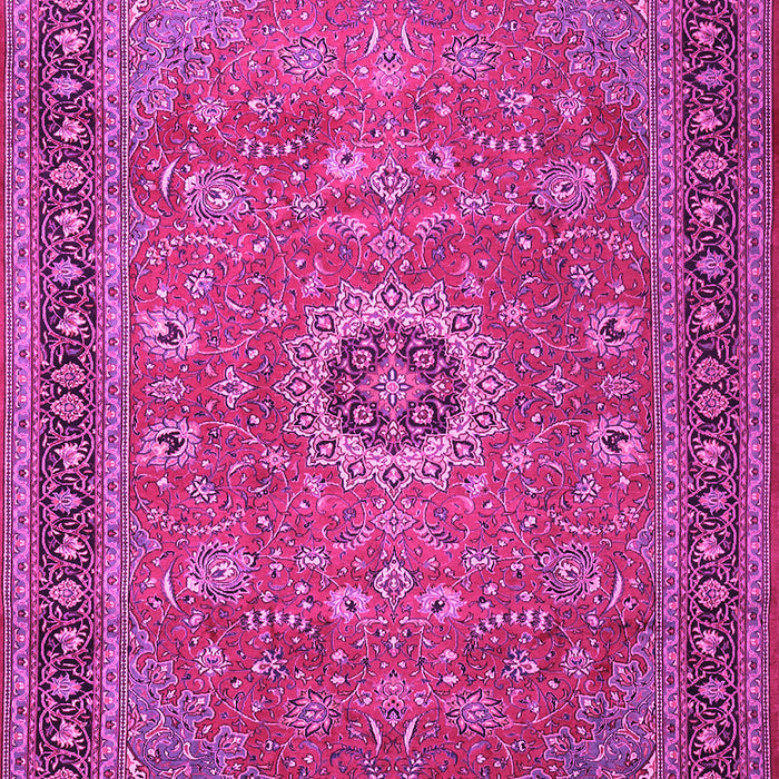 Machine Washable Persian Pink Traditional Rug, wshtr1884pnk