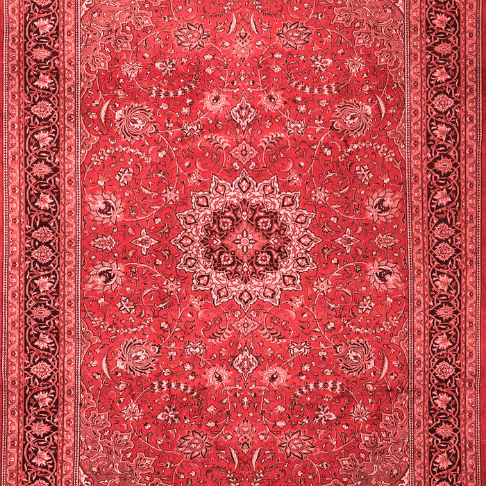 Machine Washable Persian Red Traditional Rug, wshtr1884red