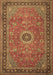 Machine Washable Persian Brown Traditional Rug, wshtr1884brn