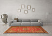 Machine Washable Persian Orange Traditional Area Rugs in a Living Room, wshtr1884org