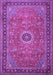 Machine Washable Persian Purple Traditional Area Rugs, wshtr1884pur