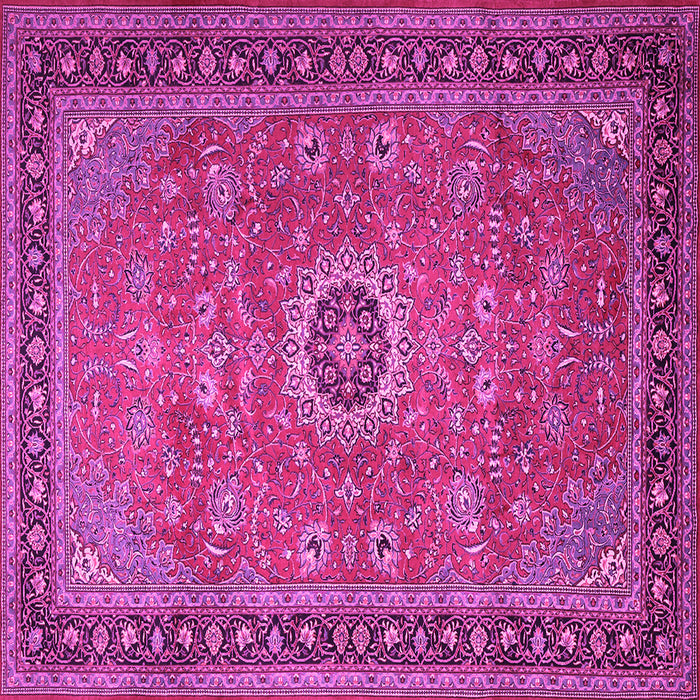 Square Persian Pink Traditional Rug, tr1884pnk