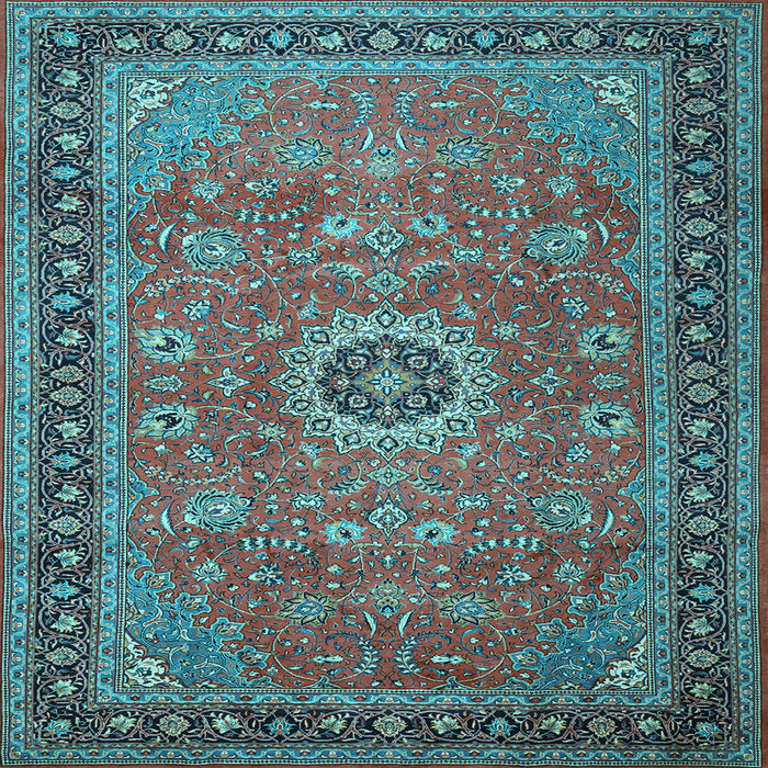 Square Persian Light Blue Traditional Rug, tr1884lblu