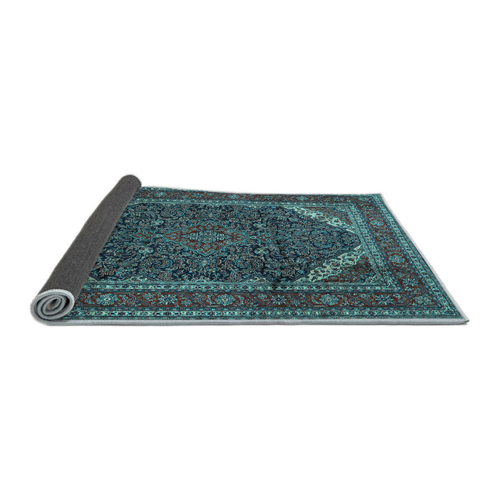 Sideview of Persian Light Blue Traditional Rug, tr1885lblu