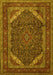 Machine Washable Persian Yellow Traditional Rug, wshtr1885yw