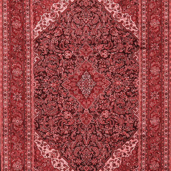 Machine Washable Persian Red Traditional Rug, wshtr1885red