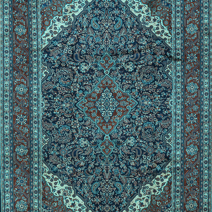 Machine Washable Persian Light Blue Traditional Rug, wshtr1885lblu