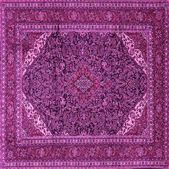 Square Persian Pink Traditional Rug, tr1885pnk