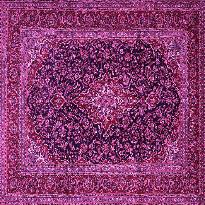 Square Persian Pink Traditional Rug, tr1886pnk