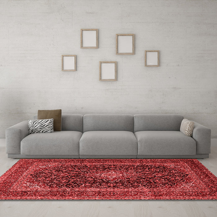 Traditional Red Washable Rugs