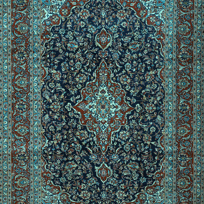 Machine Washable Persian Light Blue Traditional Rug, wshtr1886lblu