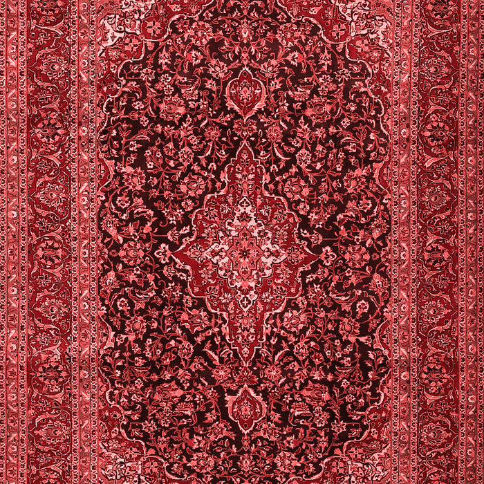 Machine Washable Persian Red Traditional Rug, wshtr1886red