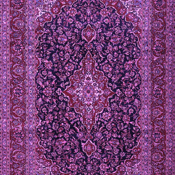 Machine Washable Persian Purple Traditional Area Rugs, wshtr1886pur