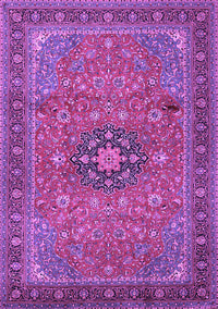 Medallion Purple Traditional Rug, tr1887pur