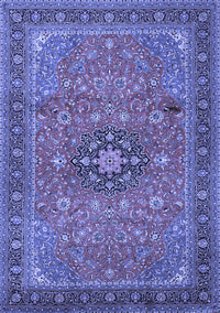 Medallion Blue Traditional Rug, tr1887blu