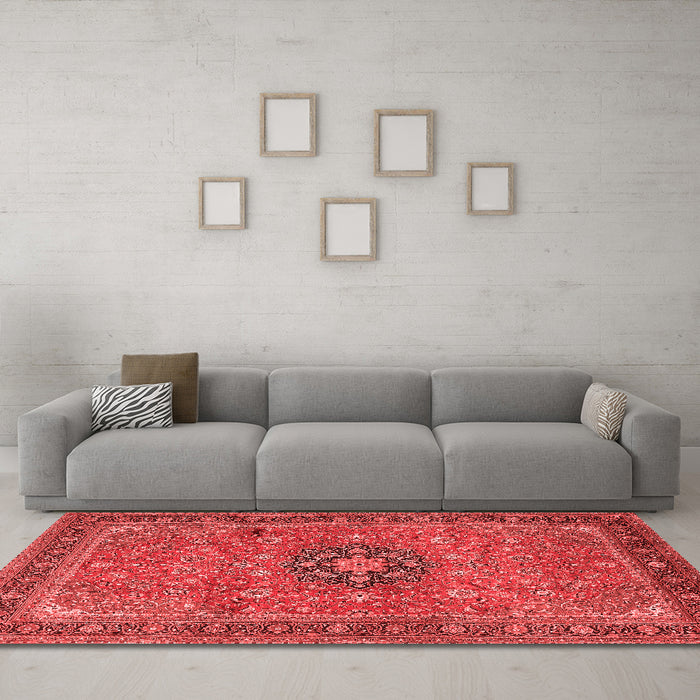 Traditional Red Washable Rugs
