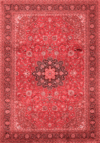 Medallion Red Traditional Rug, tr1887red