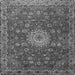 Serging Thickness of Medallion Gray Traditional Rug, tr1888gry