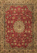 Medallion Brown Traditional Rug, tr1888brn