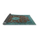 Sideview of Medallion Light Blue Traditional Rug, tr1888lblu