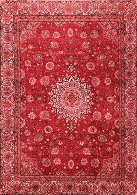 Medallion Red Traditional Rug, tr1888red