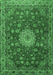 Medallion Emerald Green Traditional Rug, tr1888emgrn