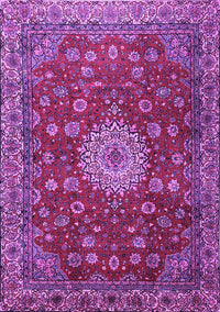 Medallion Purple Traditional Rug, tr1888pur