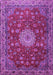 Medallion Purple Traditional Rug, tr1888pur
