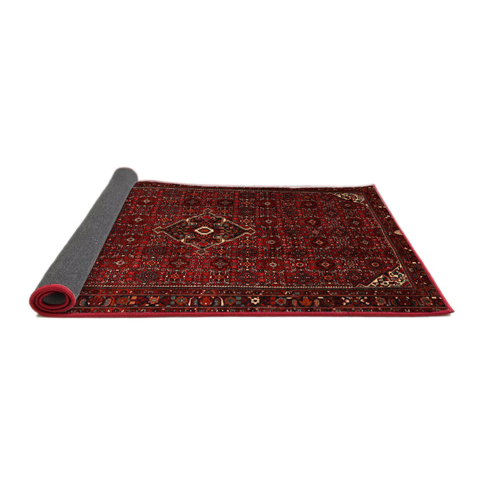 Sideview of Traditional Crimson Red Persian Rug, tr1889