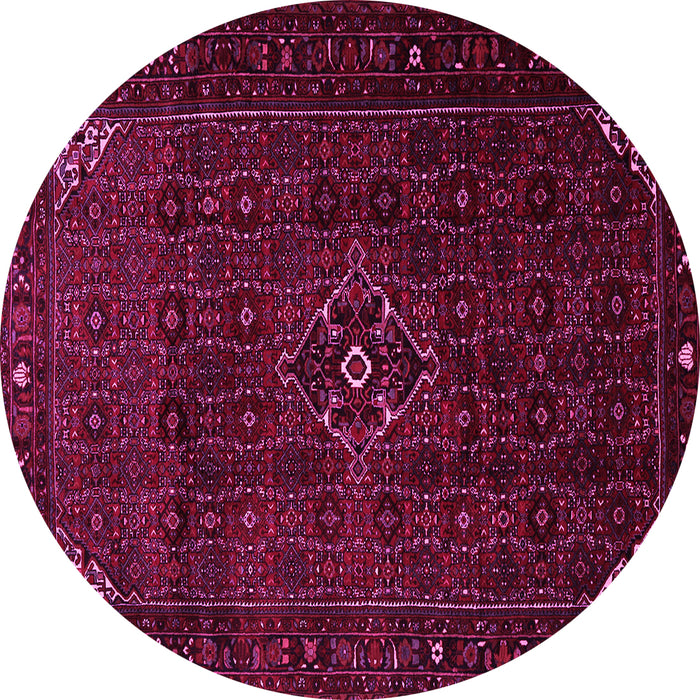 Round Persian Pink Traditional Rug, tr1889pnk