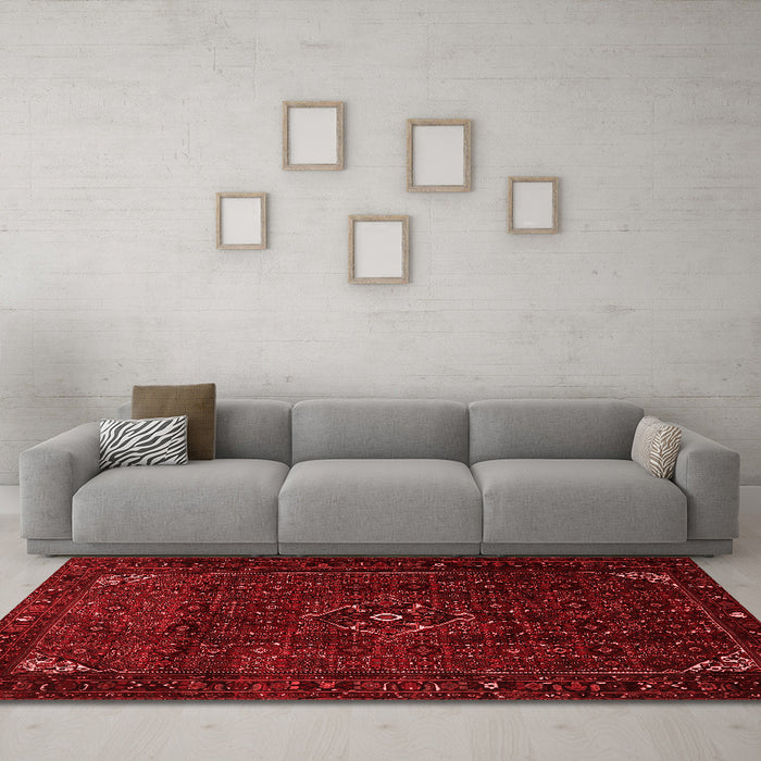 Traditional Red Washable Rugs