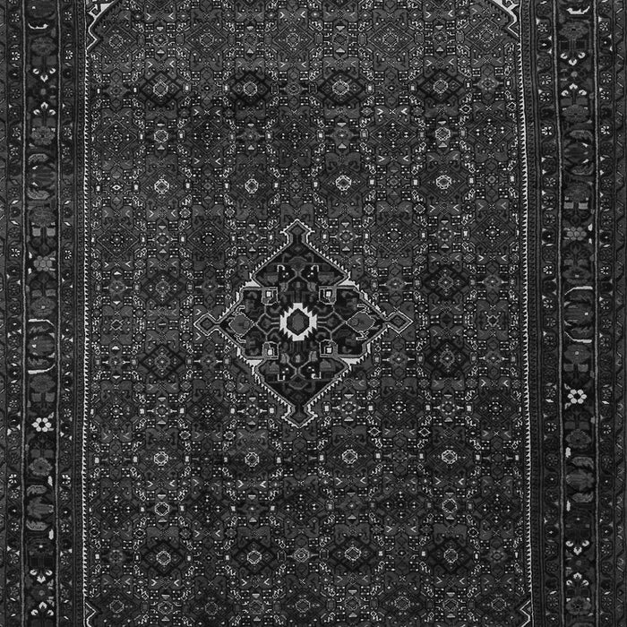 Serging Thickness of Machine Washable Persian Gray Traditional Rug, wshtr1889gry