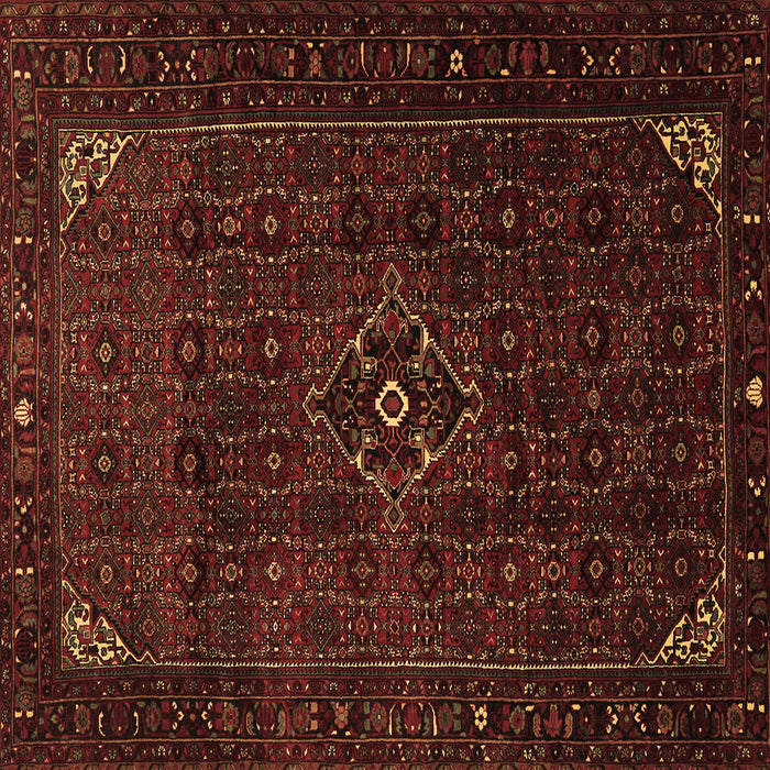 Square Persian Brown Traditional Rug, tr1889brn
